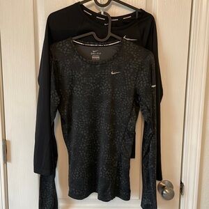 2 XS NIKE Running Dri-Fit Long Sleeve Shirt